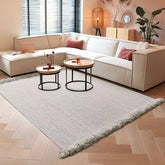 Create a natural tropical atmosphere! Hand-woven fringe carpet (SOFTY)